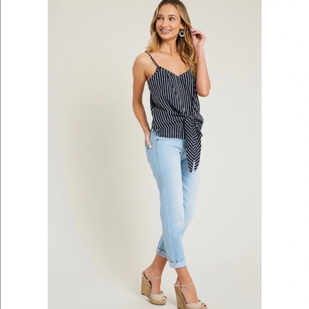 NEW! Navy Blue Striped Cami💙 - Picture 5 of 7
